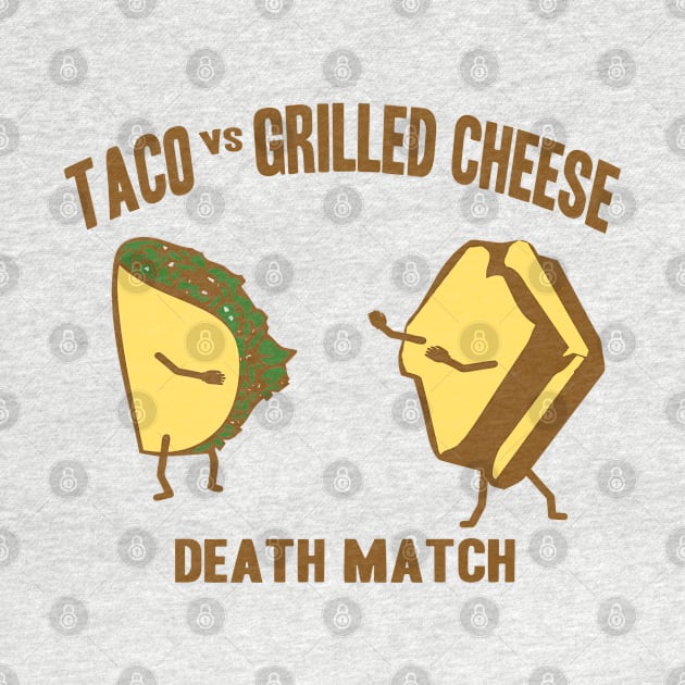 Taco vs Grilled Cheese by Clutch Tees